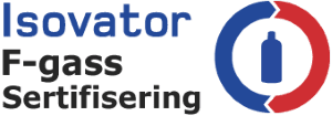 Isovator f-gass sertifisering logo